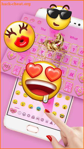 Pink Ice Cream keyboard screenshot