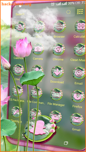 Pink Lotus Launcher Theme screenshot