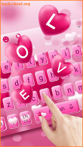 Pink Love Keyboard screenshot