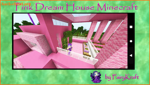 Pink Mansion map for Minecraft screenshot