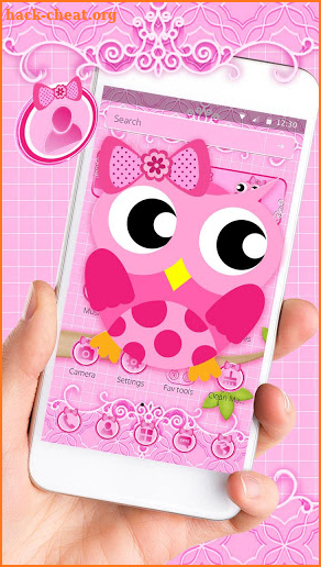 Pink Owl Love Theme screenshot