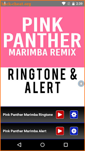 Pink Panther Marimba Ringtone screenshot