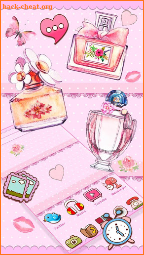 Pink Paris Perfume Themes Live Wallpapers screenshot