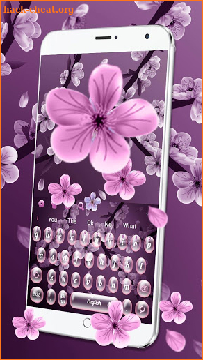 Pink Peach Blossom Keyboard screenshot