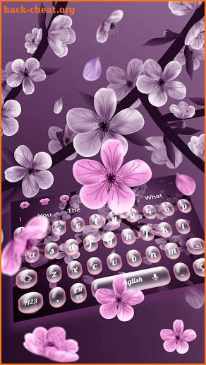 Pink Peach Blossom Keyboard screenshot