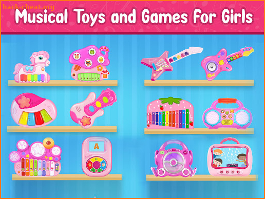 Pink Princess Musical Band - Music Games for Girls screenshot