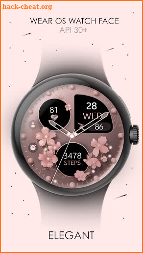 Pink Rose Flowers Watch Face screenshot