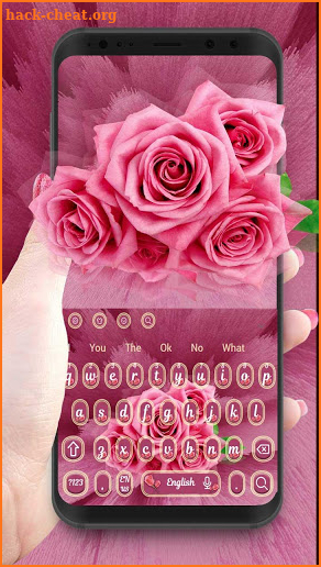 Pink Rose Keyboard screenshot