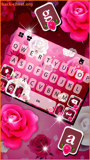 Pink Roses 1 Keyboard Background screenshot