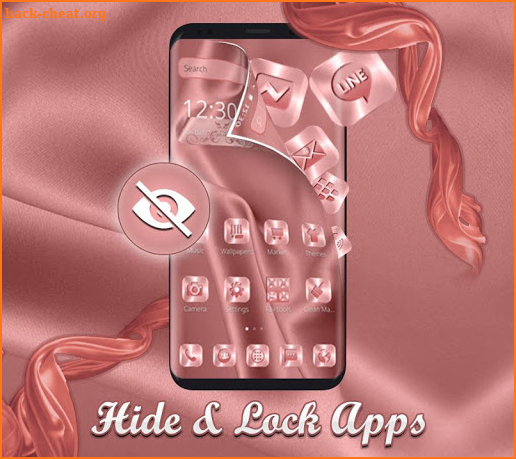 Pink Silk Luxury Launcher screenshot