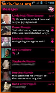 Pink Socialize 4 FB Messenger screenshot