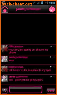 Pink Socialize 4 FB Messenger screenshot