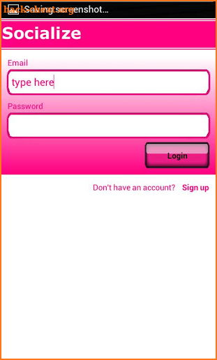 Pink /W Socialize for Facebook screenshot