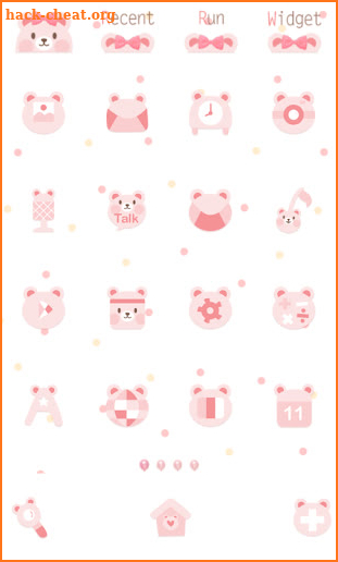 PinkBear dodol launcher theme screenshot