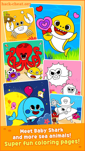 Pinkfong Baby Shark Coloring Book screenshot