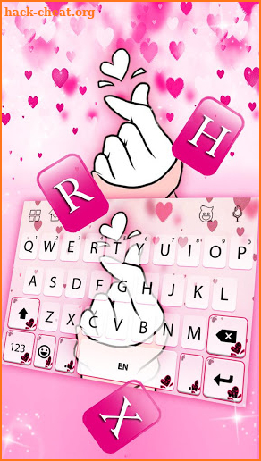 Pinky Love You Keyboard Theme screenshot