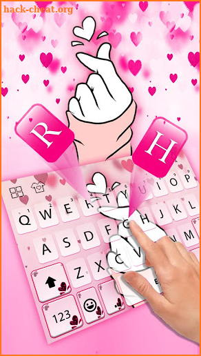 Pinky Love You Keyboard Theme screenshot