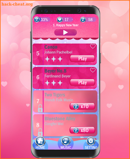 Pinky Piano Heart 2 screenshot