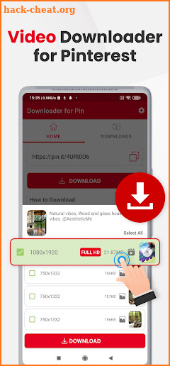 PinSave Video - GIF Downloader screenshot