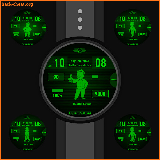 Pip-Boy mk4 Digital Watchface screenshot