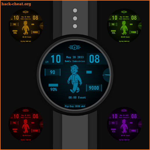 Pip-Boy mk4 Digital Watchface screenshot