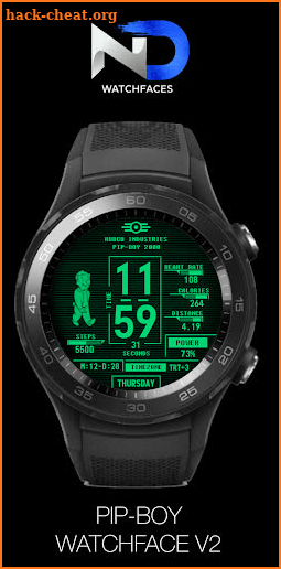 Pip-Boy Watchface v2 screenshot