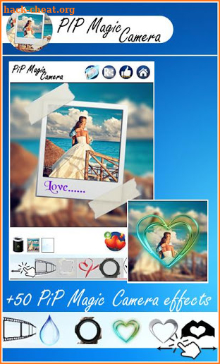 PIP Magic Camera Photo Effect screenshot