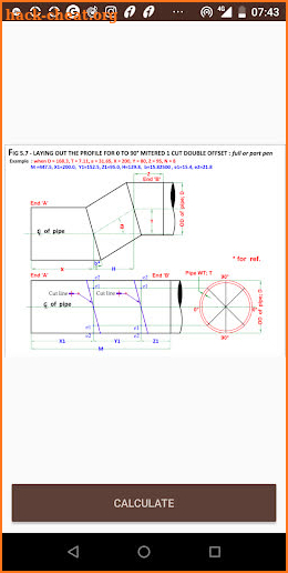 Piping Fabrication Calculator IPC99 screenshot