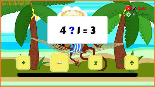 Pirate Monkey Math Flash screenshot