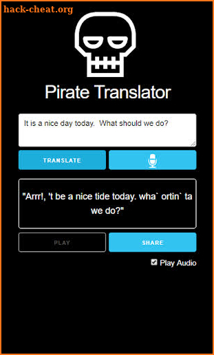 Pirate Translator: Talk like a Pirate Day screenshot