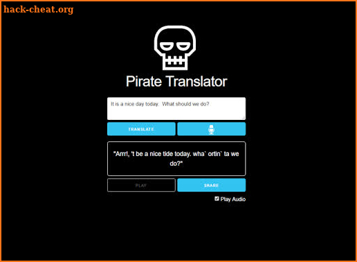 Pirate Translator: Talk like a Pirate Day screenshot