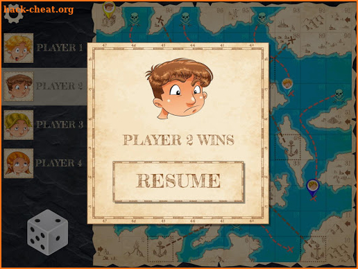 Pirate treasure hunt - Simple board game for kids screenshot