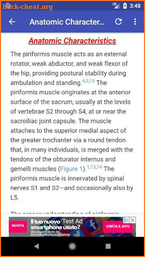 Piriformis syndrome screenshot