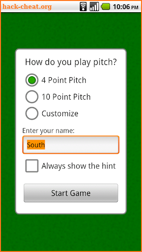 Pitch screenshot