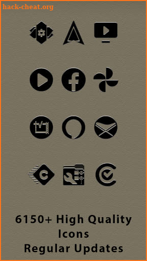 Pitch Black - Frameless Icons screenshot