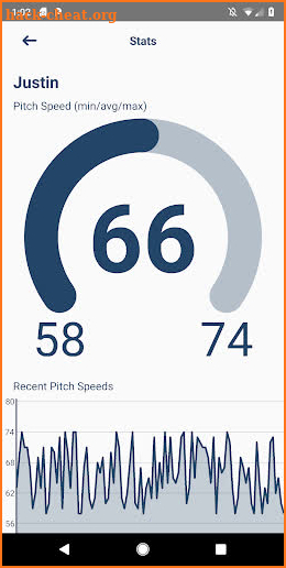 Pitch Radar Gun screenshot