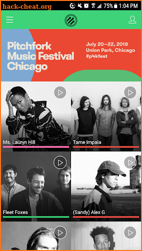 Pitchfork Music Festival 2018 screenshot