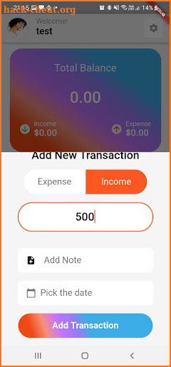 Pivot Expenses Tracker screenshot