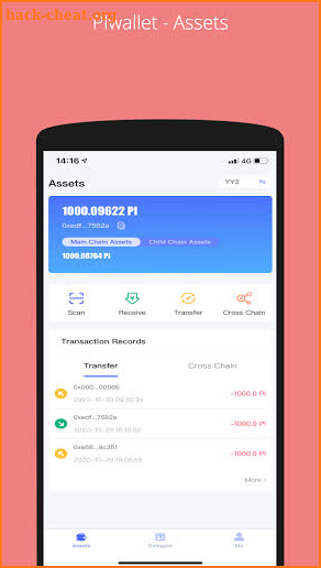 PIwallet screenshot