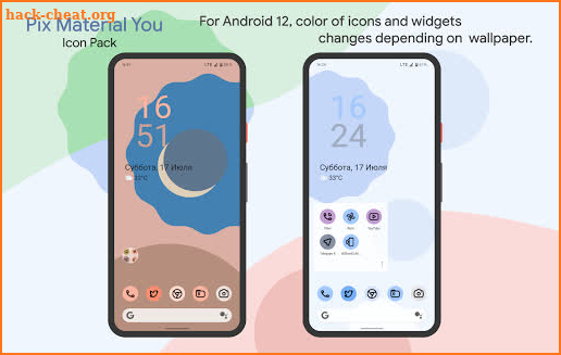 Pix Material You Icons and Widgets. screenshot