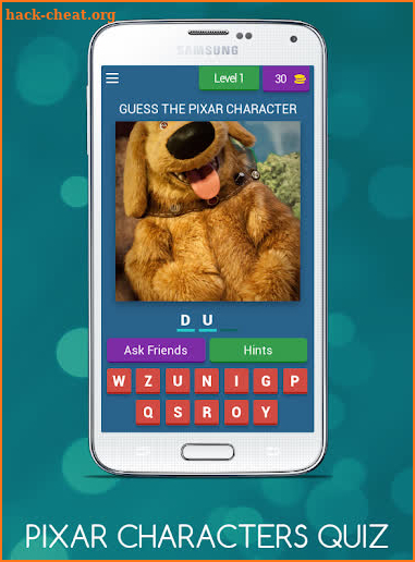 PIXAR CHARACTERS QUIZ screenshot