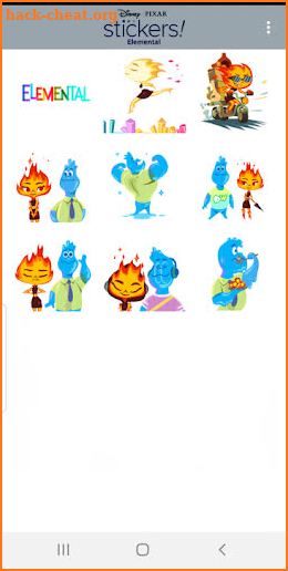 Pixar Stickers: Elemental screenshot