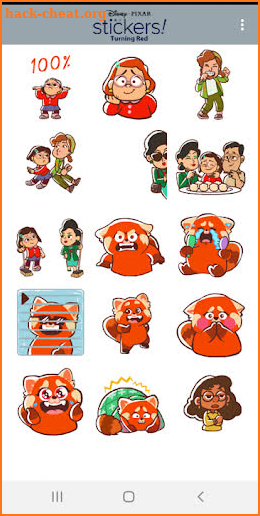 Pixar Stickers: Turning Red screenshot