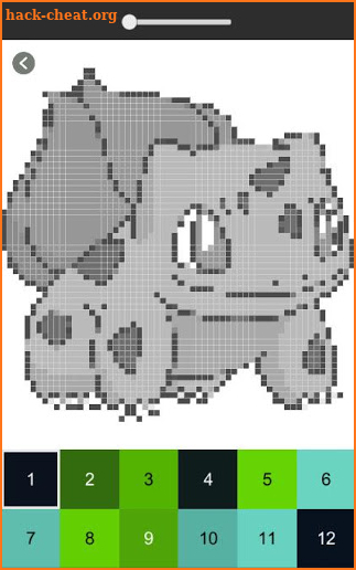 Pixel art Coloring by numbers for Pokemons screenshot