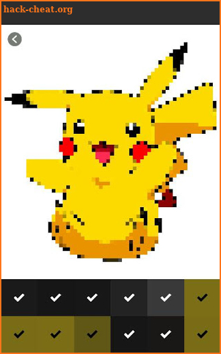 Pixel art Coloring by numbers for Pokemons screenshot