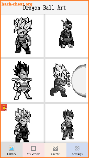 Pixel-Art Goooku Paint By Number screenshot