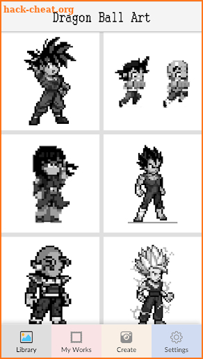 Pixel-Art Goooku Paint By Number screenshot