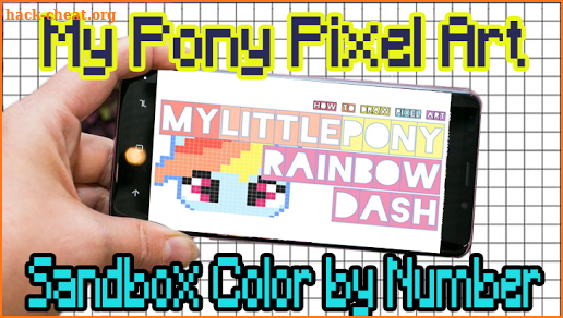 Pixel art Little Pony sandbox Color by number screenshot