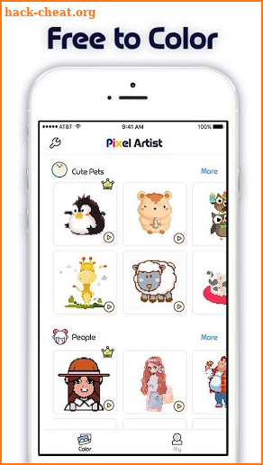 Pixel Artist: Color Number, Pixel Coloring Book screenshot
