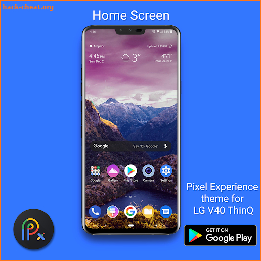 Pixel Experience Dark Theme for LG V40 screenshot